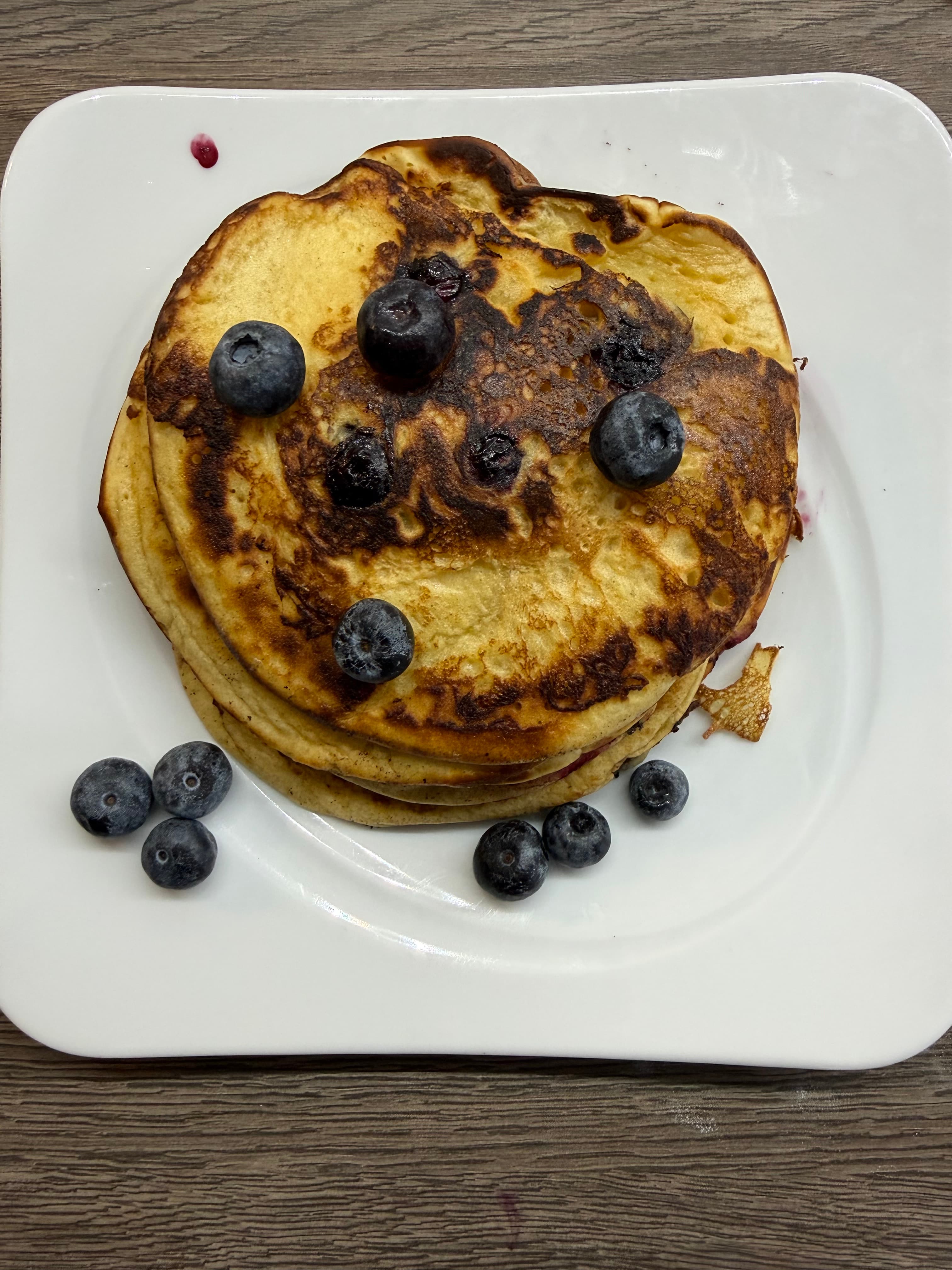 Pancakes mit Heidelbeeren