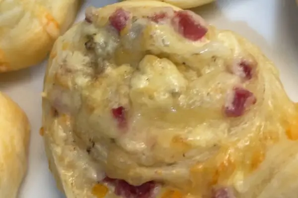 Schnell gemachte Schinken Schnecken