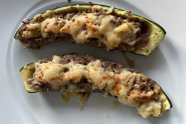 Überbackene Zucchini